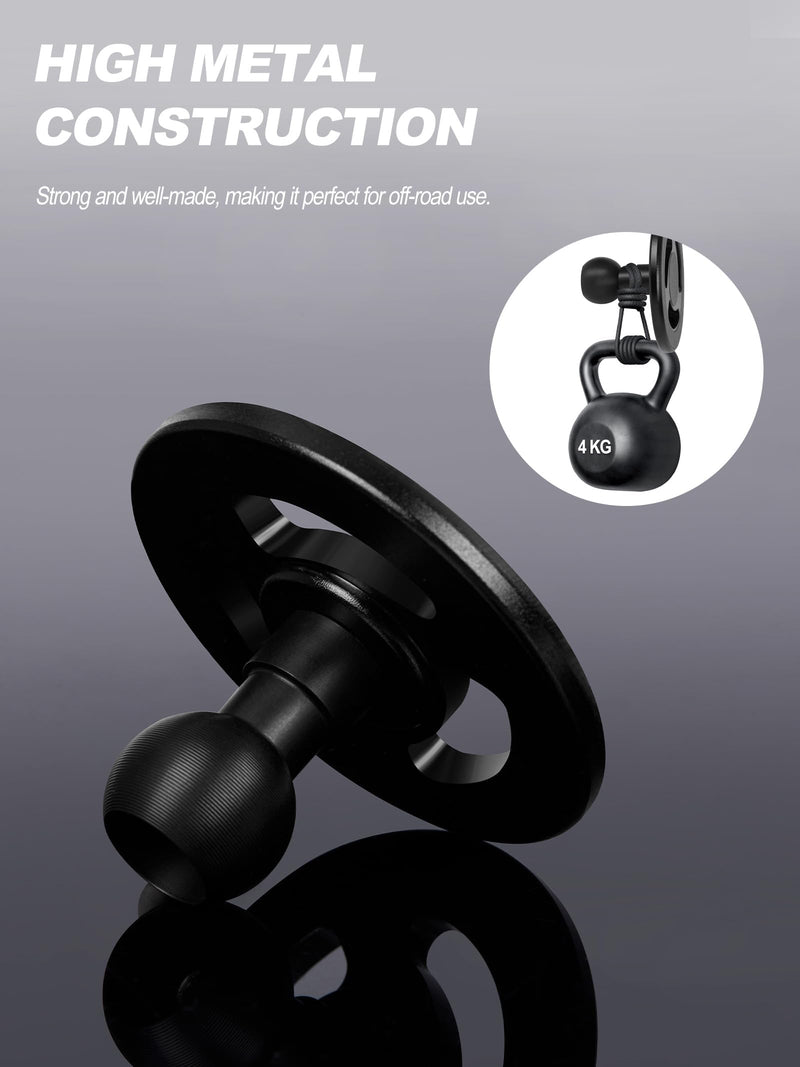 Nilkatss Double Socket Arm and Magnetic Dash Mount with 20mm（0.787 inches） Ball Components System