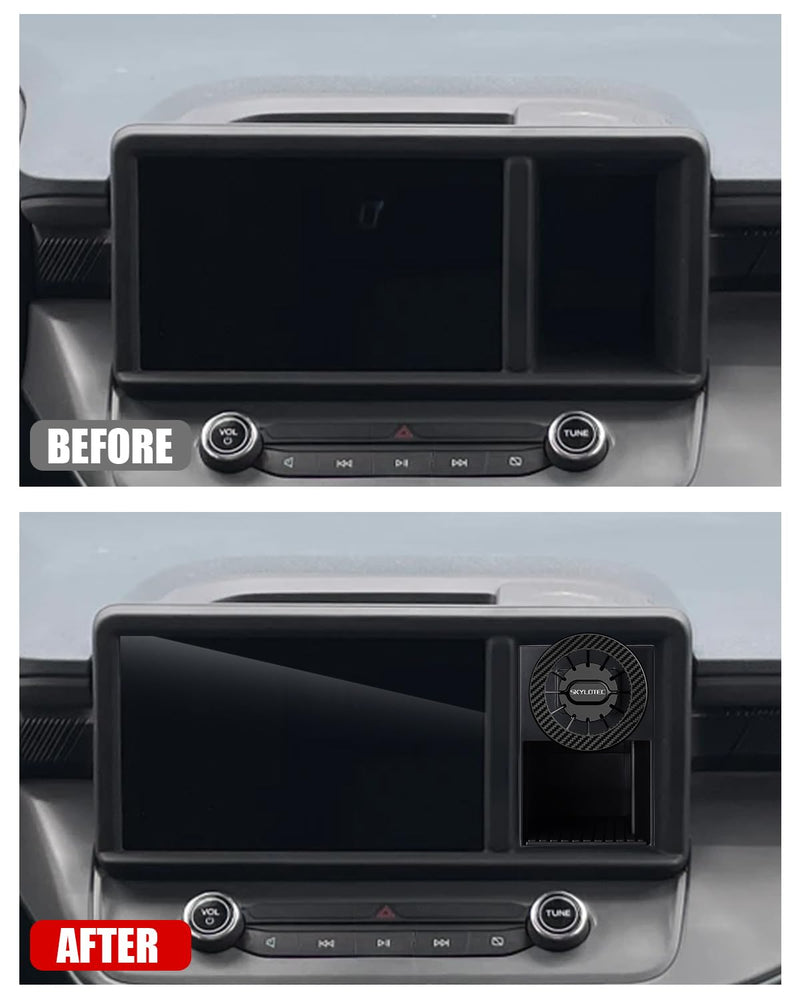 SKYLOTEC Magnetic Phone Holder Cubby Insert for Ford Maverick 2022-2024 | Maverick Cell Phone Holder Accessories, Magnet Cradles for MagSafe Car Mount, Automobile Cradles Base Not Block Air Vent