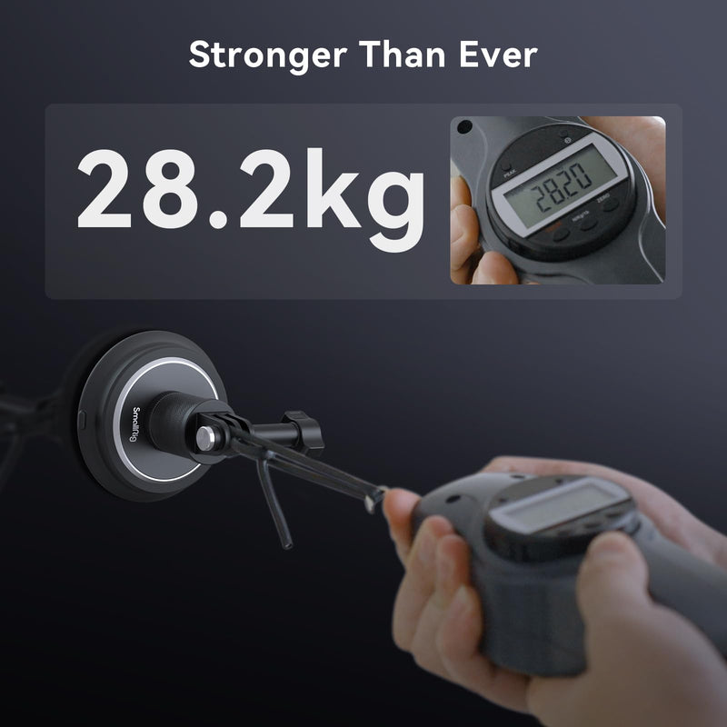 SMALLRIG Magnetic Mount for Gopro, Powerful Camera Car Mount Outside for Gopro, for Insta360 and Phone, 360?Rotation for Car and Gym Single magnetic mount w 360° base