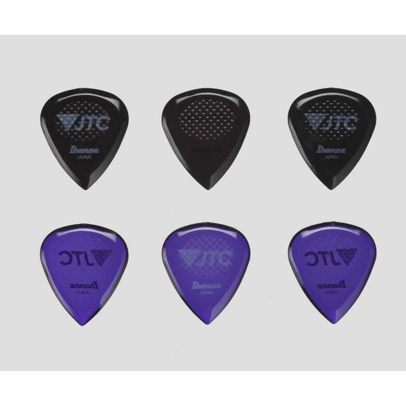 Ibanez PJTC1R JTC Pick 6 Pack 2.5mm Amethyst & Onyx