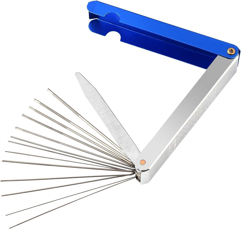 Blue Needle File Set -Guitar Nut Slotting File Saw Rods Slot Filing Set -Needle File Set Replacement Tools -Luthier Replacement Tools Tip Cleaner Files, Guitar and Bass Accessories