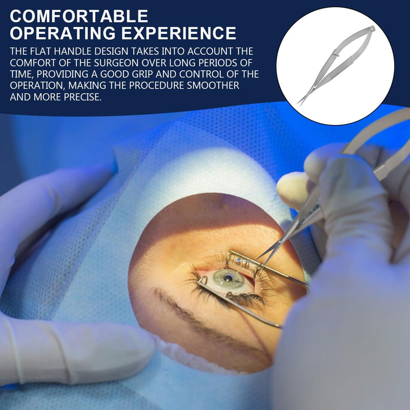 Microsurgical Scissors Unique Design Needle Holder Straight and Curved Flat Handles Suture Binding Pliers Micro Ophthalmic Surgical Instrument