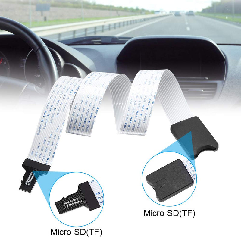 Micro SD to Micro SD (TF to TF) Card Extension Cable, Electop TF Card Reader Adapter Flexible Extender SanDisk/MicroSDHC Compatible with GPS,3D Printer,Raspberry Pi,TV,DVD,SDXC（TF to TF）