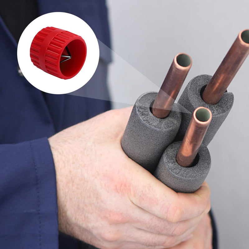 PE Pipe Deburrer, 2 in 1 Copper Pipe Deburrer, DEANKEJI Pipe Deburrer, Plastic Pipe, Universal Copper Pipe Pipes for Indoor and Outdoor Use, 5-38 mm, Indoor and Outdoor Milling Cutter