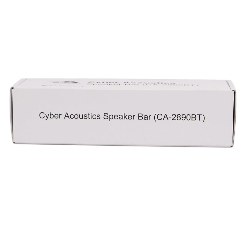 Cyber Acoustics USB & Bluetooth Speaker Bar (CA-2890BT) – USB Powered Speaker with Speakerphone for PC and Bluetooth to Simultaneously Connect to Smartphones, Clamps to Monitor, Convenient Controls USB and BT
