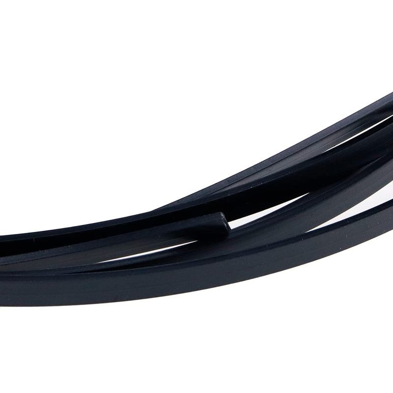 MY MIRONEY 2PCS Black Guitar Binding Purfling Strip ABS Strips for Acoustic or Classical Guitar, 5.4ft Long