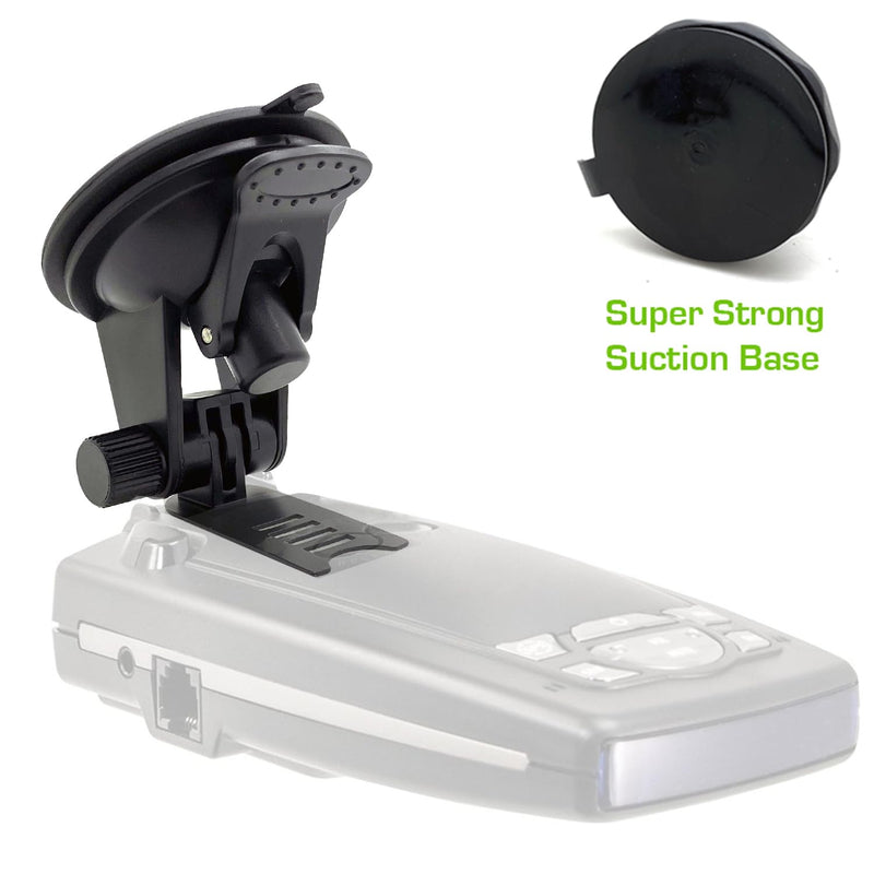 ChargerCity Enhanced Suction Windshield Suction Cup Mount for Escort Passport, Beltronics and Rocky Mountain Phantom-T Radar Detectors (Please Verify Compatibility Models)