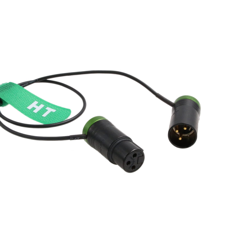 HangTon Audio Cable Low-Profile XLR 3 Pin Male to Female for Mic Camera Sound Devices 888 633 Zaxcom Zoom Audio Recorder Green 20"