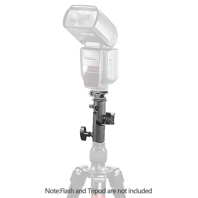 [AUSTRALIA] - Neewer Professional Universal E Type Camera Flash Speedlite Mount Swivel Light Stand Bracket with Umbrella Holder for Canon Nikon Pentax Olympus and Other Flashes, Studio Light, LED Light(2 Pack) 
