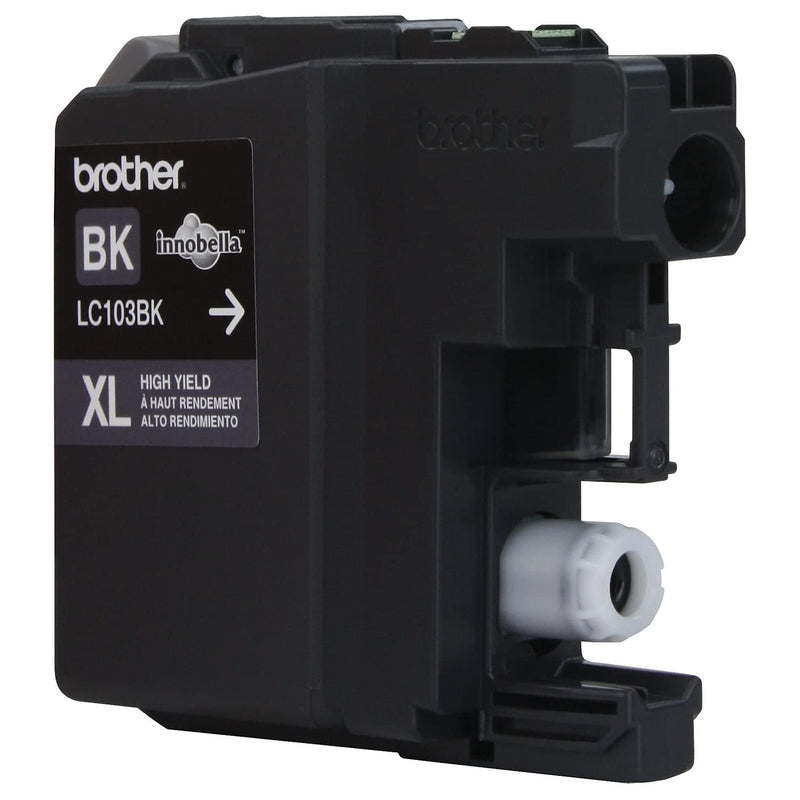 Brother Genuine High Yield Black Ink Cartridge, LC103BK, Replacement Black Ink, Page Yield Up to 600 Pages, Amazon Dash Replenishment Cartridge, LC103, 1 OEM Cartridge 1 Count (Pack of 1)