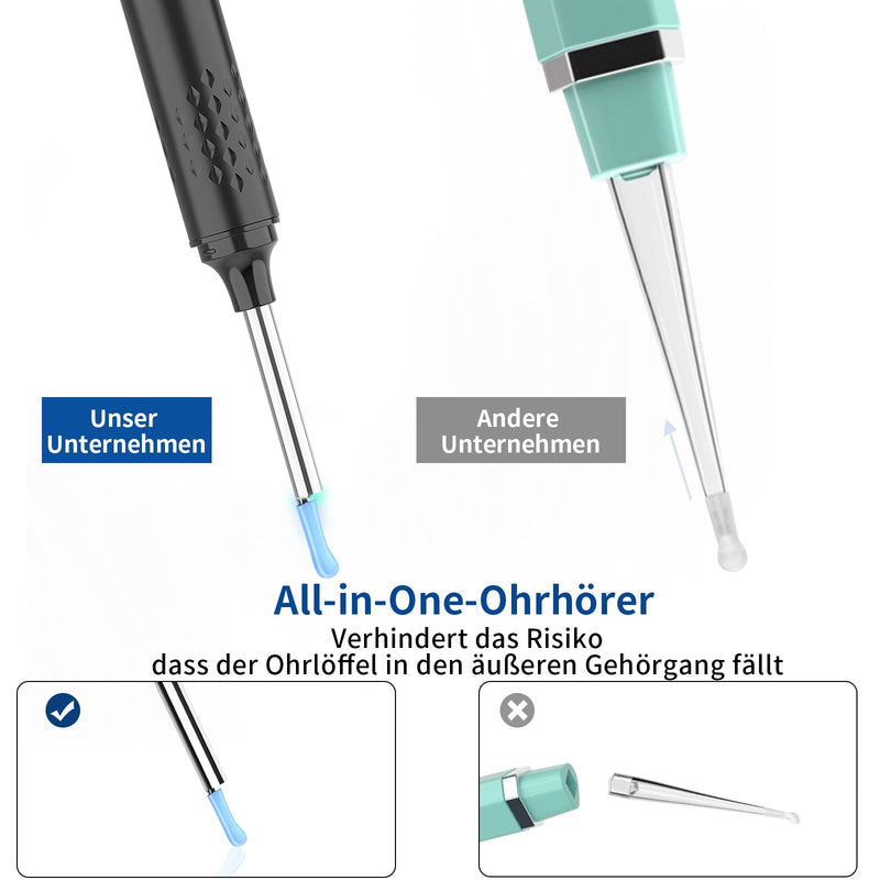 VITCOCO WI-FI 1080P Ear Wax Remover Otoscope, IP67 Waterproof Ear Cleaner for Adults, Ear Cleaning for iPhone, iPad and Android Smartphones