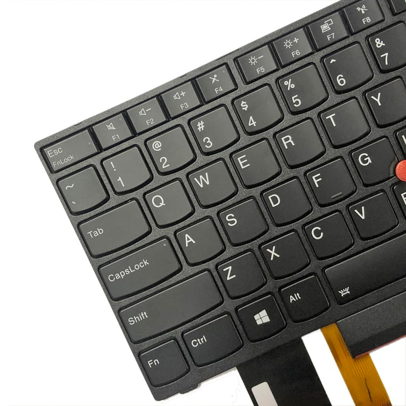 Huasheng Suda Backlit Keyboard US Replacement for Lenovo ThinkPad E580 E585 | L580 E590 T590 L590 T15,P52,P72,P53 P53s,P15s Gen 1,P15s Gen 2,T15 Gen 2,T14 Gen 1,5N20V78108 5N20V78907 5N20V77999