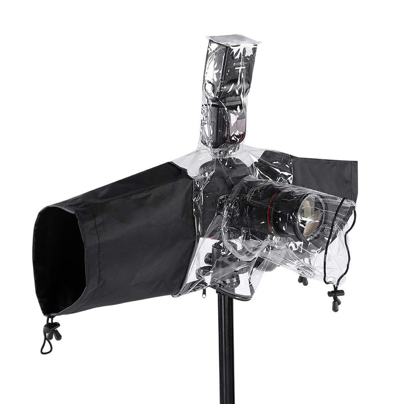 DSLR Camera Rain Cover Rainproof Protector Coat Sleeve for DSLR Camera Flashlight