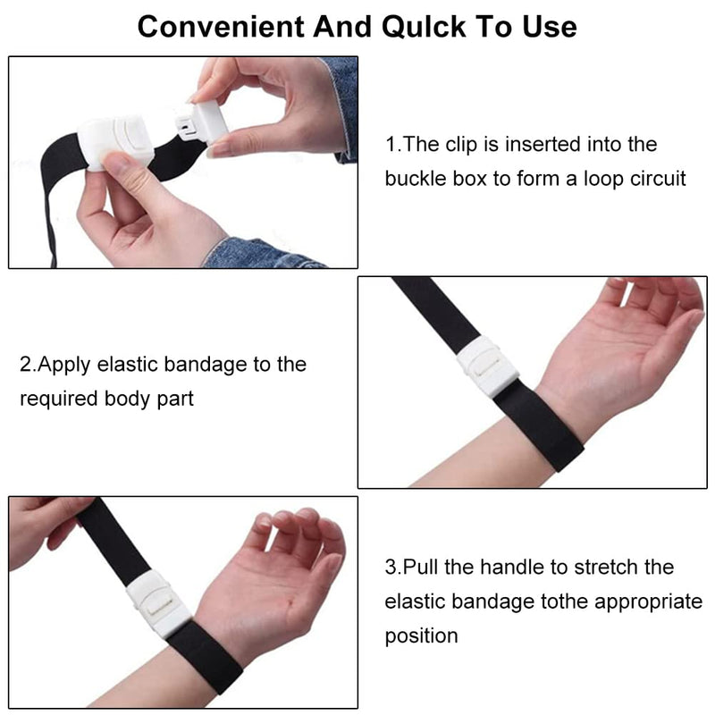 Storage Hose, Medical Nurse Tourniquet, Vein Congestion, Fast Tourniquet, Tourniquet Buckle, Tourniquet Bands, Vein Stowage Tube, Vein Stock, Storage Hose Black X2
