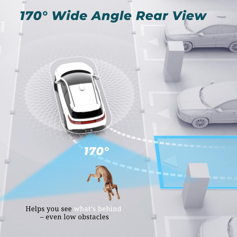 HD 170° Backup Camera for Chevy Silverado GMC Sierra 2016–2019 | Compatible with 1500 2500 3500, Replaces 84062896, Replaces 23363727