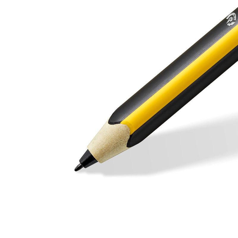 STAEDTLER Noris jumbo 180J 22. EMR Stylus with soft eraser. For writing, drawing and erasing on EMR displays, yellow-black (check compatibility)