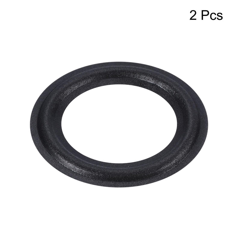 [AUSTRALIA] - MECCANIXITY Rubber Speaker Foam Edge Surround Rings 2.5 Inch 42mm x 68mm Perforated Subwoofer Rings Replacement Parts for Speaker Repair or DIY Black 2 Pcs 