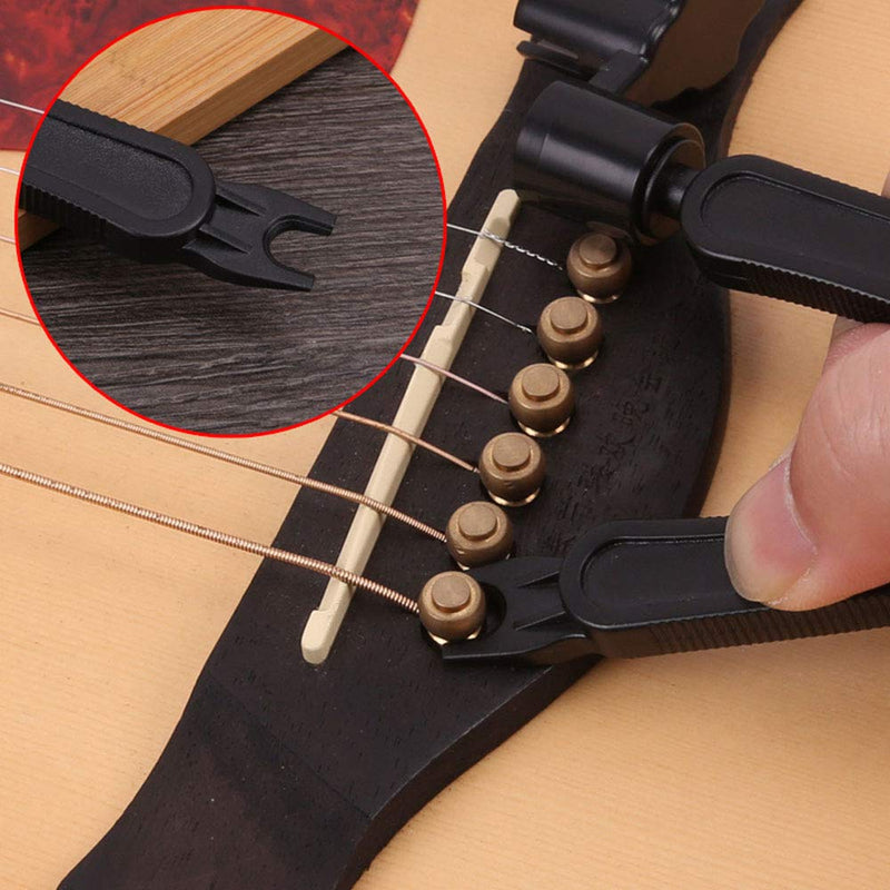 [AUSTRALIA] - Onwon 3-In-1 Guitar String Winder Cutter Bridge Pin Puller Tool - Multifunctional Guitar Maintenance Tool - String Peg Winder + String Cutter + Pin Puller Instrument Accessories 