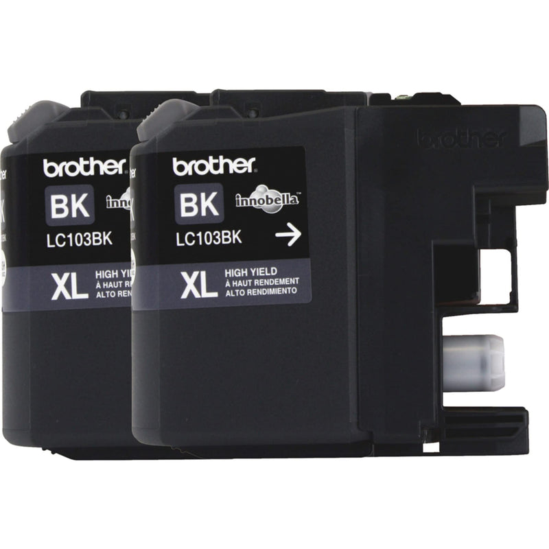 Brother LC1032PKS Printer High Yield Cartridge Ink Black (2-Pack) Cartridges