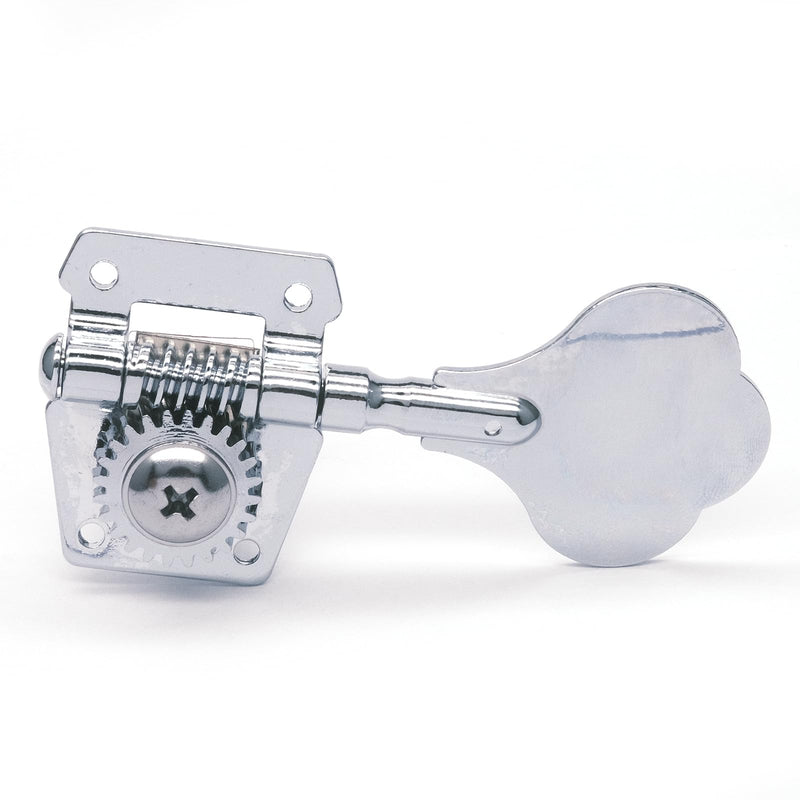 4R Opened Electric Bass Guitar Tuning Pegs Machine Heads Tuners for Bass for Jazz Precision P Bass Replacement (4R Chrome) 4R Chrome