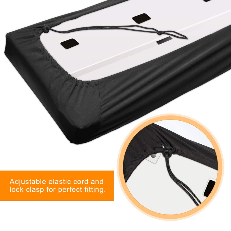 Piano Keyboard Dust Cover For 61/76/88 Keys- Electric/Digital Piano Stretchable Protective Keyboard Cover, Elastic Cord Locking Clasp, Machine Washable (88 Keys) 88 Keys