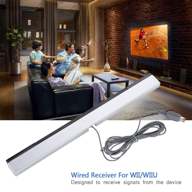 Wii Sensor Bar Original Wii Sensor,IR Signal Ray Sensor Bar Wired Receiver with a Stand,for Nintendo WII/WIIU