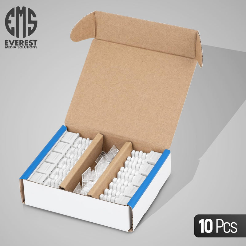 Everest Media Solutions Bundle – 2 Items: easyJACK - Speed Termination Tool + 10 Pack of RJ45 CAT6 UTP Keystone Jacks - White