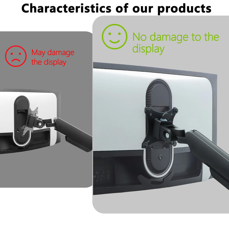 AW3425DW VESA Mount Adapter Compatible with Alienware 27" 32" 34" Monitors | (Fit AW2723DF,AW2724HF,AW2724DM,AW2725Q,AW2725D,AW3225QF,AW3225DM,AW3423DWF,AW3425DWM)–No damage to the display Wall Mount