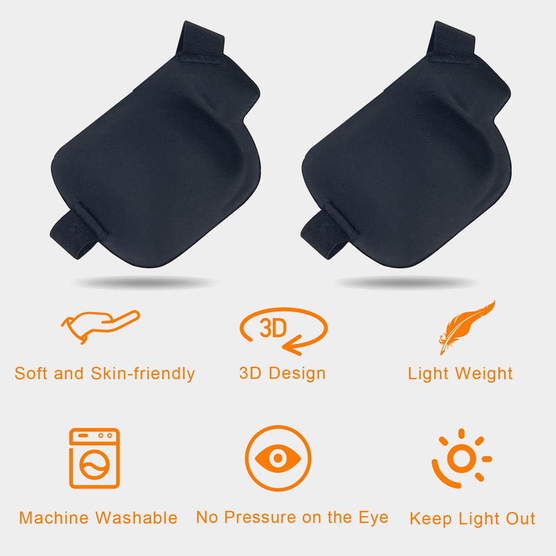 Eye Patch, 2PCS Medical Eye Patches for Adults Kids, 3D Amblyopia Lazy Eye Patches for Right Eye (Right)