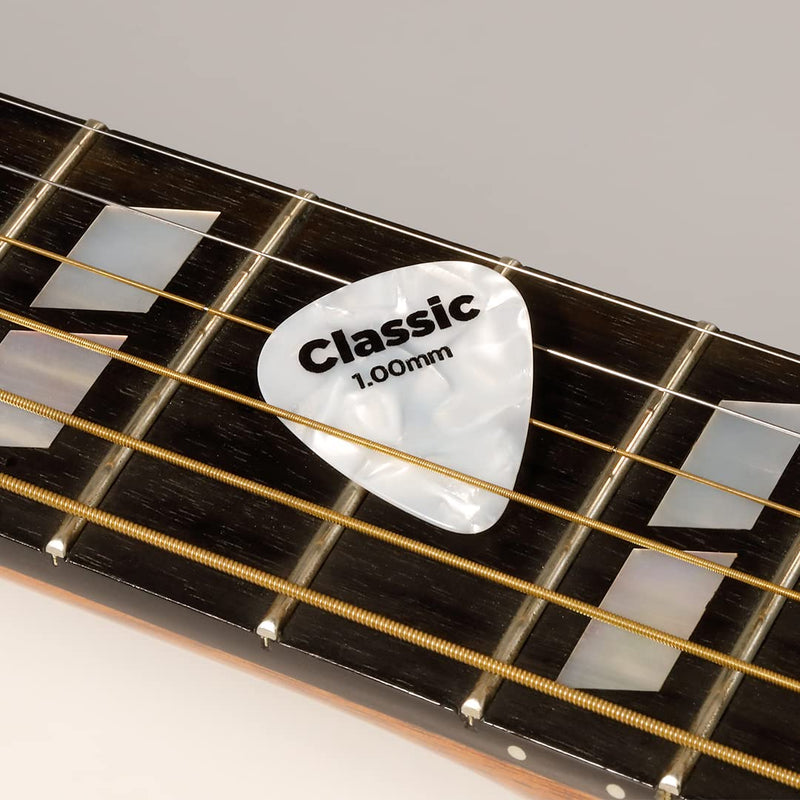 D'Addario Celluloid Guitar Picks - Guitar Accessories - Guitar Picks for Acoustic Guitar, Electric Guitar, Bass Guitar - Natural Feel, Warm Tone - Assorted, Medium 0.70mm, 10 Count (Pack of 1) 10-pack