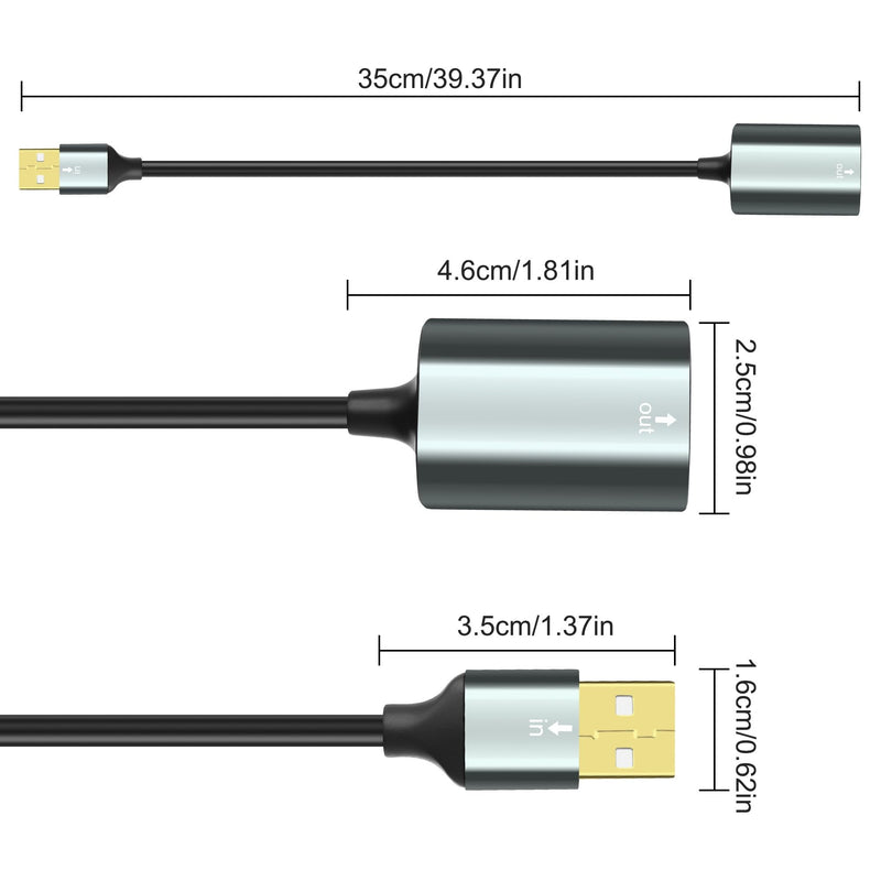 [AUSTRALIA] - MEIRIYFA USB to Toslink Optical Audio Adapter, USB A 2.0 Male to SPDIF Port Digital Fiber Optic Converter Cable for Laptop Computer PC PS5/PS4-0.35M/1.15Ft 