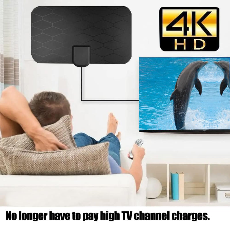 Digital TV Antenna,Antenna for Smart TV,360°Reception,Support 4K 1080p Smart Television,Detachable Signal Amplifier-Signal Booster-HDTV Antenna 10ft Coaxial HDTV Cable, Portable HD TV Antenna Indoor