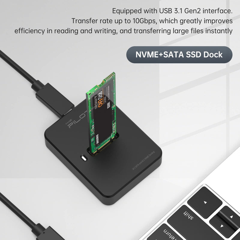 M.2 to USB C Dock + M.2 SSD Reader Adapter - SD03 Plastic + SD03C