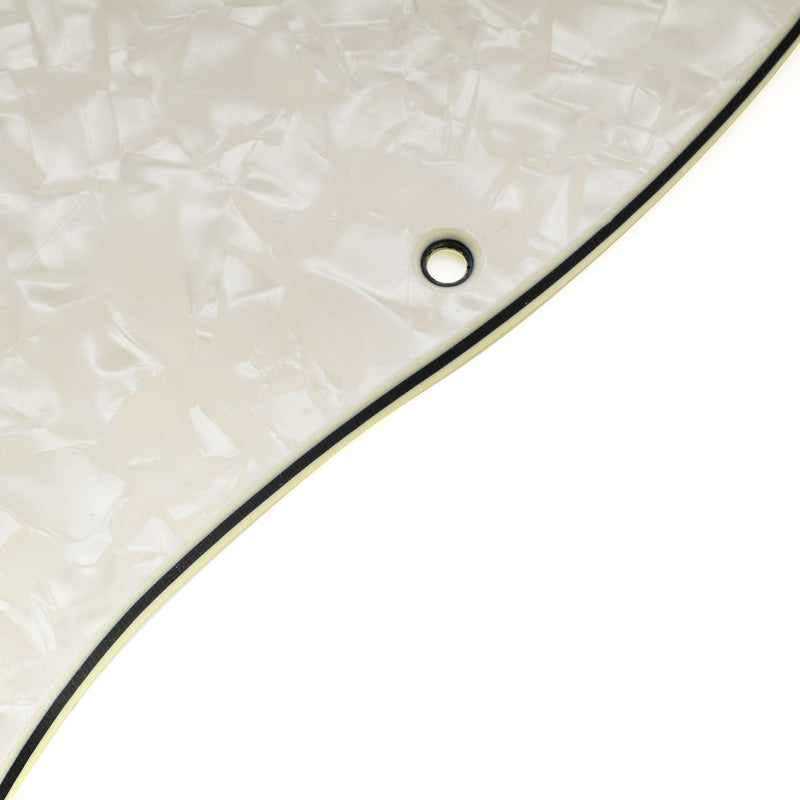 Musiclily Pro 11-Hole ST Guitar Pickguard for Squier Sonic Strat HT H Electric Guitar, 4Ply Aged White Pearl