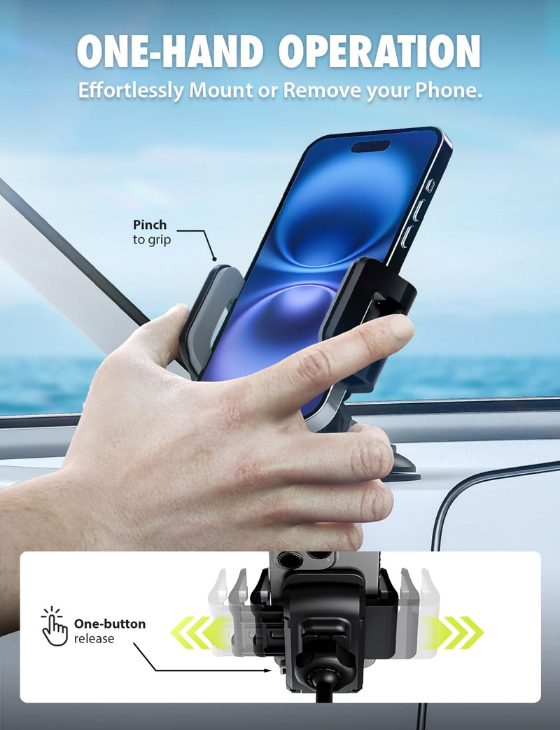Griplox Waterproof Phone Mount, Boats Phone Holder for Kayak | Waterproof boat phone mount, Temporbond suction, fits devices up to 6.75x3.5", portable floating/marine case, secure