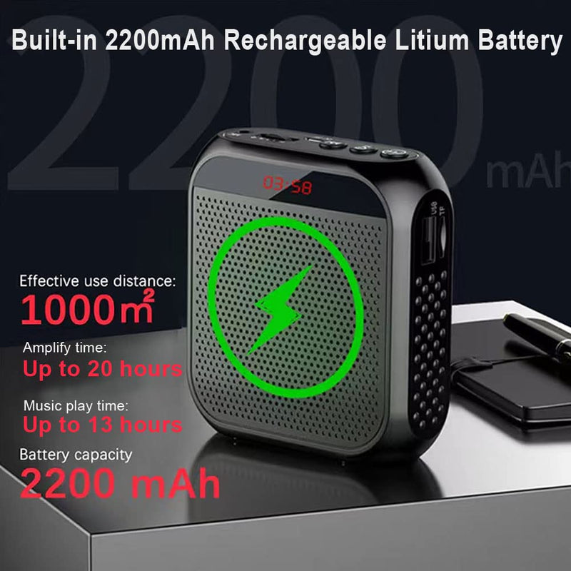 [AUSTRALIA] - Portable Voice Amplifier for Teachers, 2200mAh Rechargeable Personal Amplifier Mic PA System Headset Microphone with Speaker for Teachers, Training, Meeting, Tour Guide, Yoga, Classroom (Rose) Rose 