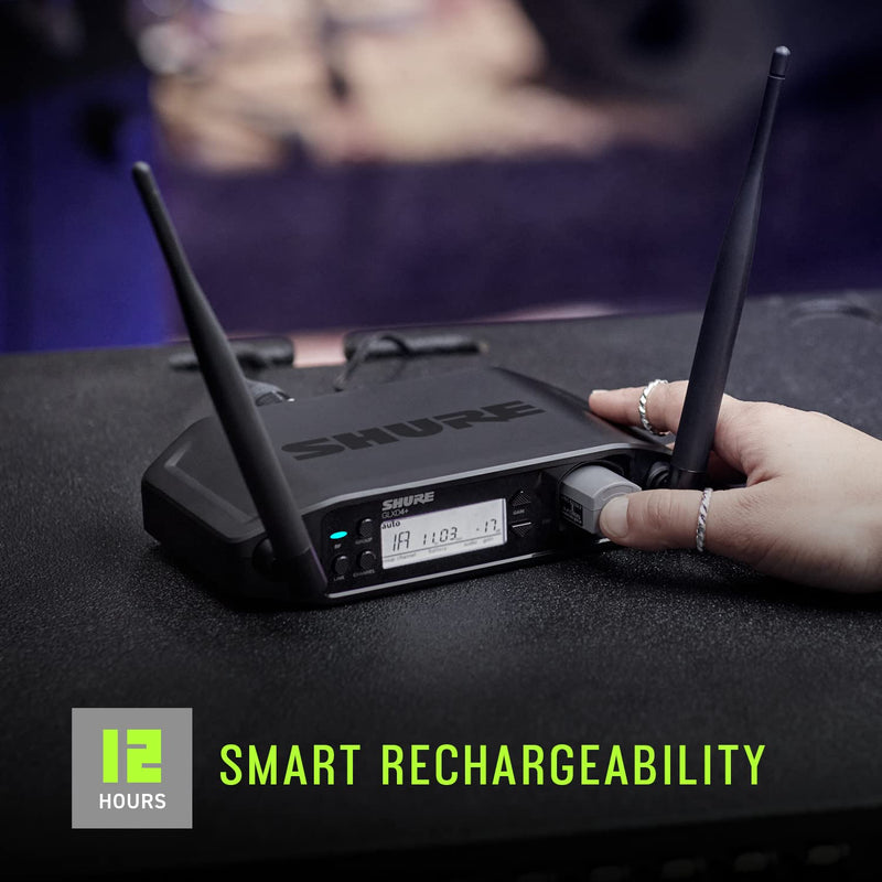 Shure GLX-D+ Dual Band Dual Band Omnidirectional 45-degree Antenna (2.4 and 5.8GHz), for use with GLXD+ Dual Band Digital Wireless Systems - Compatible with GLXD4R+ and GLXD+FM (UA8-2.4-5.8)