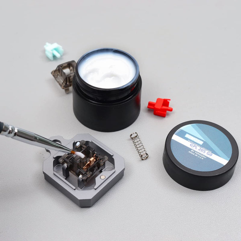 Mechanical Keyboard Switch Lube Kit with GPL 205g0 2 in 1 Switch Opener Switch Puller Switch Clamp for Cherry Mx Gateron Switches Black
