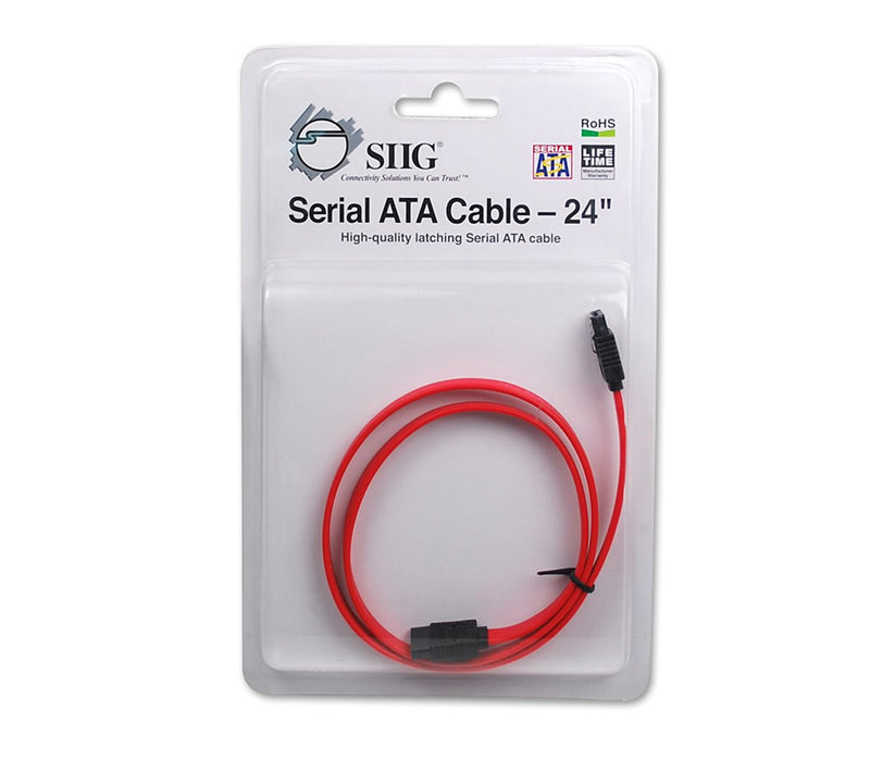 SIIG 24-Inch Serial ATA Cable (CB-SA0712-S1) 24 Inch