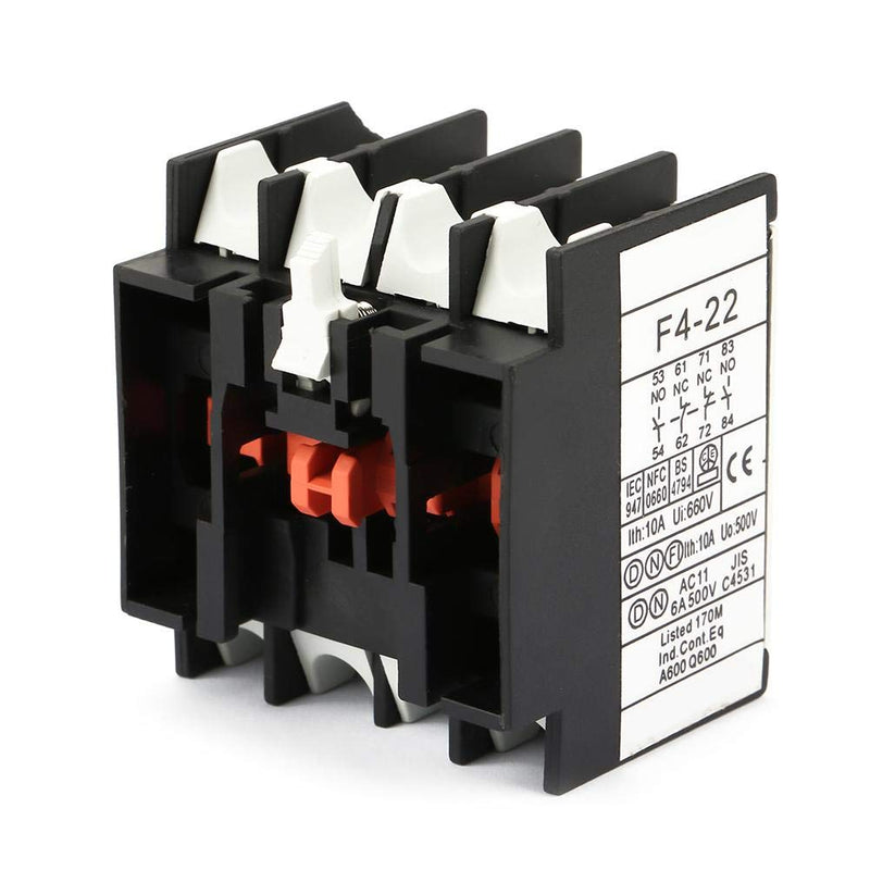 Auxiliary Contacts Block Fit CJX2 AC Contactor, 2 N/O Contactors LADN22 AC Contactor Schakelaar F4-22 Model