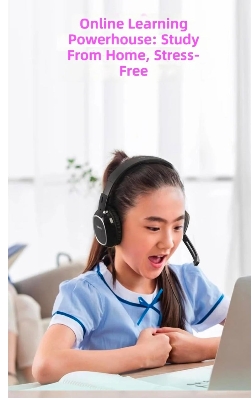 Sindoo JH-101 On-Ear Trucker Bluetooth Headset (AI Noise Cancelling) Microphone, Lightweight,Wireless Headset for Work PC/Computer/Laptop/Work from Home/Office/Call Center/Teams/Zoom/Truckr