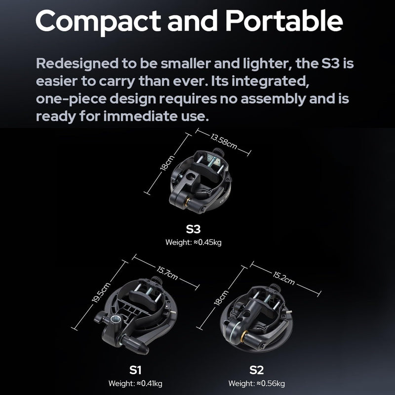 [AUSTRALIA] - Godox S3 Speedlite Bracket (𝐒𝟐 𝐔𝐩𝐠𝐫𝐚𝐝𝐞𝐝 ) for Godox V1 AD200Pro AD200ProII AD300Pro AD400Pro AD100Pro V860III /TT685III /TT600 /TT350, Flash Bracket for Softbox Snoot , Bowens Mount Holder 