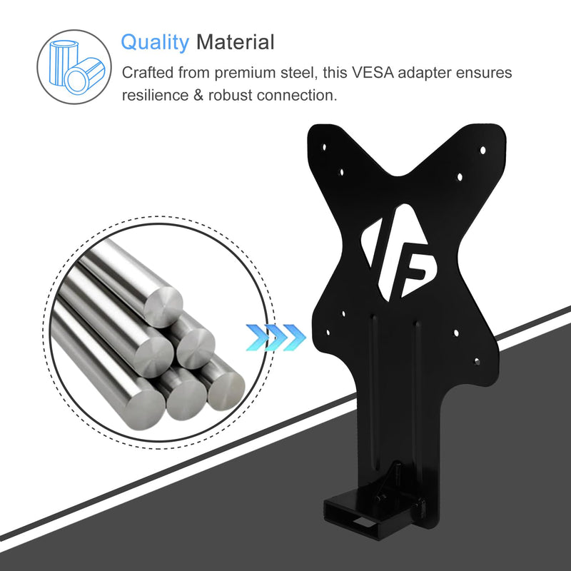 IFCASE Quick Attach VESA Adapter for HP Monitors 27er, 27es, 27ea, 25er, 25es, 24ea, 24es, 23er, 23es, 22er, 22es, 22f, 23f, 24f, 25f, 27f, 27fw (Black) 2 Packs Black (2 Packs)
