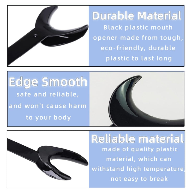 [AUSTRALIA] - Dental Cheek Holder, Autoclavable Double Head Mouth Opener for Teeth Whitening, 2 Sizes T-shaped Transparent Lip Cheek Holder for Dentist, Oral Care, Party, Mouth Guard, Pronouncing White 