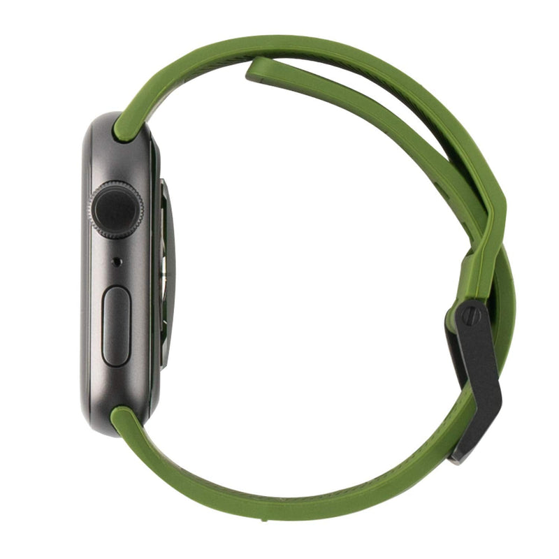 UAG Scout Watch Strap Compatible with Apple Watch 44/42mm Series 6/5/4/SE (Olive) + UAG Case Compatible with AirPods Pro (Mallard)