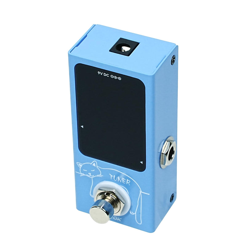 [AUSTRALIA] - EROK Mini Tuner Pedal - Compact Size with Pitch LED Indicator for Electric Guitar & Bass, True Bypass 