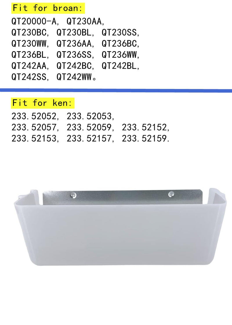 SNTK7504000 Compatible with Broan and Kenmore Range Fume Hoods - Replacement Light Lens (Part Numbers: K7613000, K7504000, K7613-000, NTK7504000, B00QW2DI8G, 949658, AP3378324)