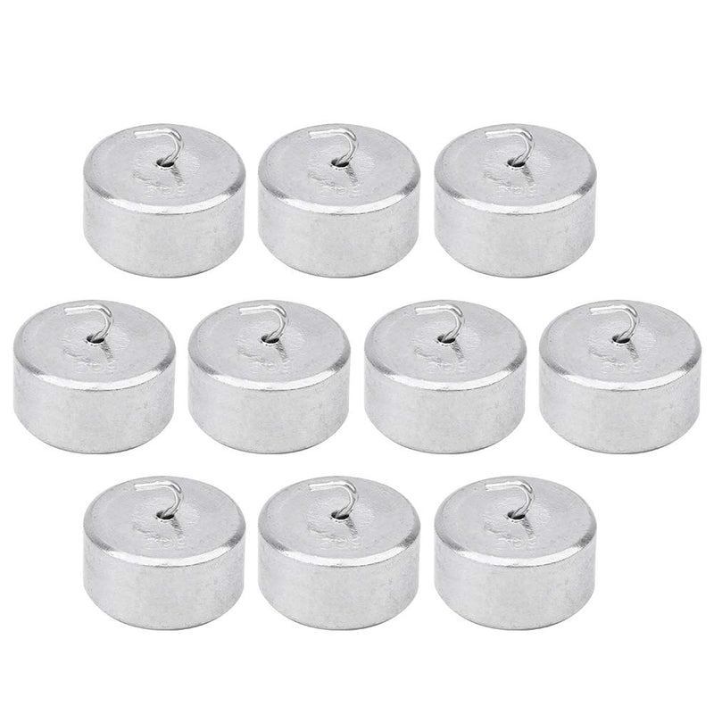 Qcwwy 10 Piece Laboratory Weights 50g Weight Calibration Weight Set with Hook and Ring Scale Calibration Weight Kit for School Grouping Experiments