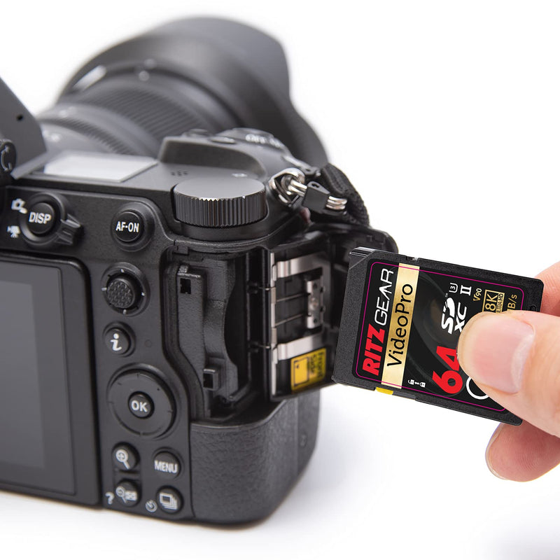 V90 SD Card UHS-II 64GB SDXC Memory Card U3 V90 A1, Extreme Performance Professional Sd-Card (R 280mb/s 250mb/s W) for Advanced DSLR,Well-Suited for Video, Including 4K,8K, 3D, Full HD Video Single
