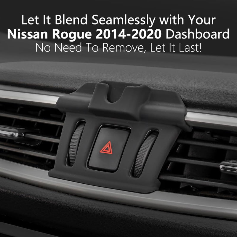 CLEC Car Phone Holder Fit for Nissan Rogue 2014-2020 Custom Rotatable for Magsafe Cell Phone Mount [20 Strong Magnets][Hands Free]